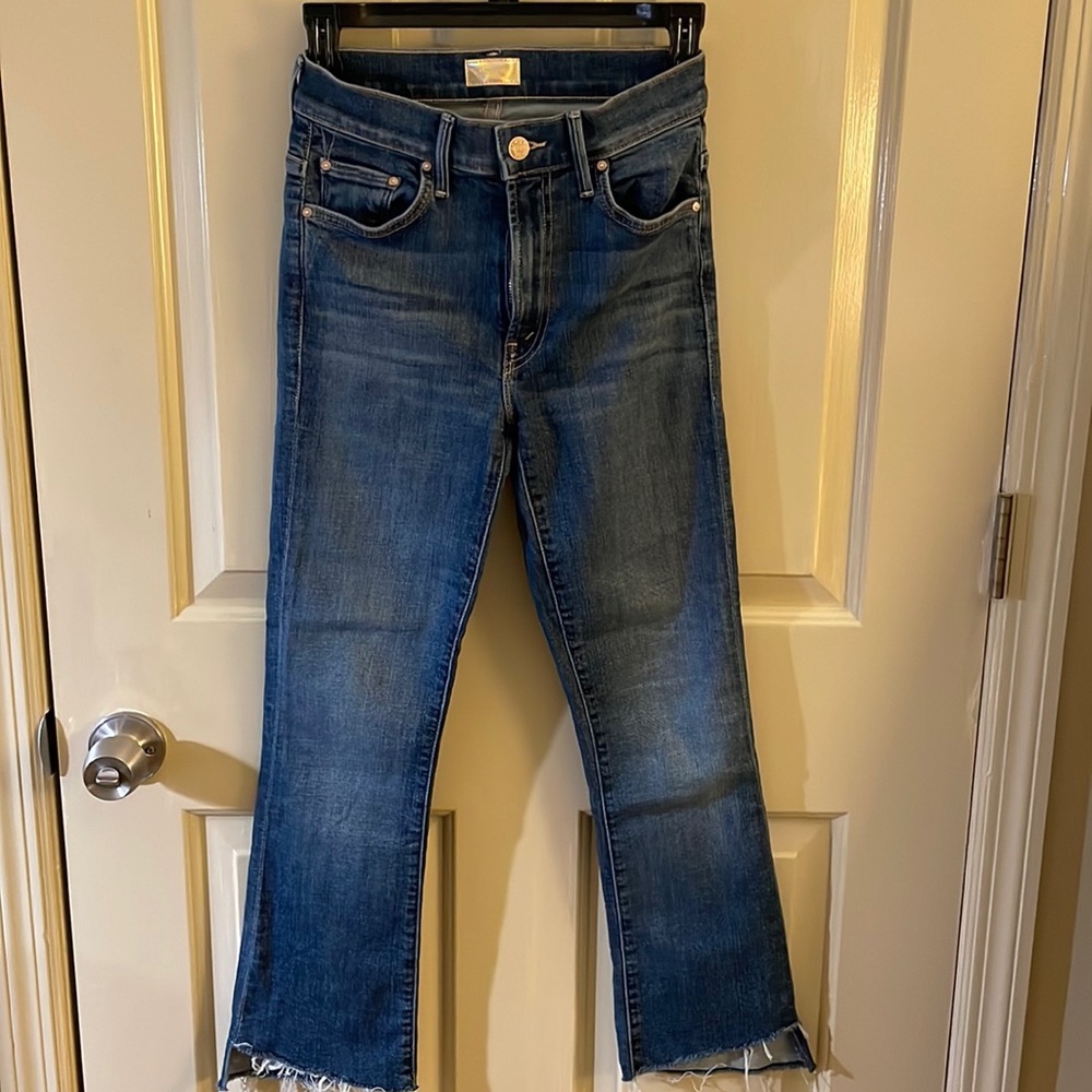 Mother Jeans - Insider Crop Step Fray in Girl Crush, Size 24
